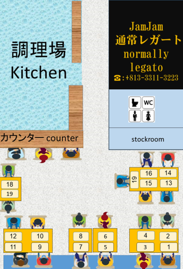 通常はレガート21名